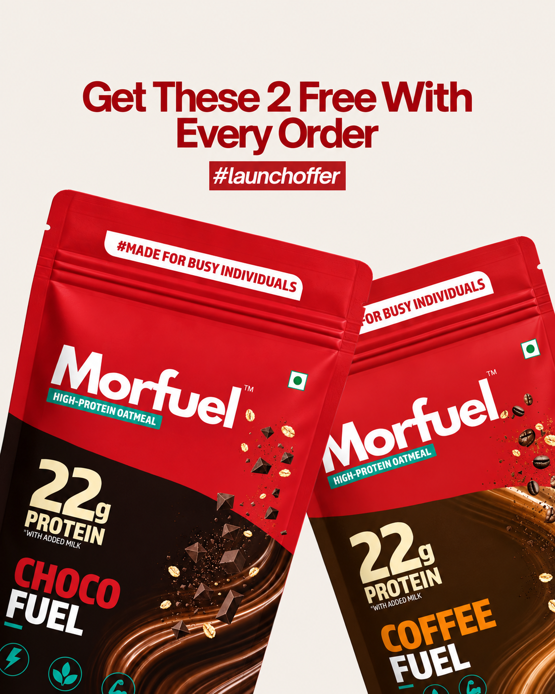Get 2 free sachets with every order — launch offer